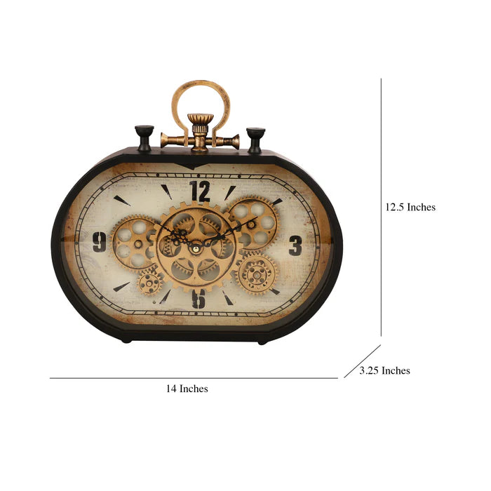 Oval Stop Watch Table Clock