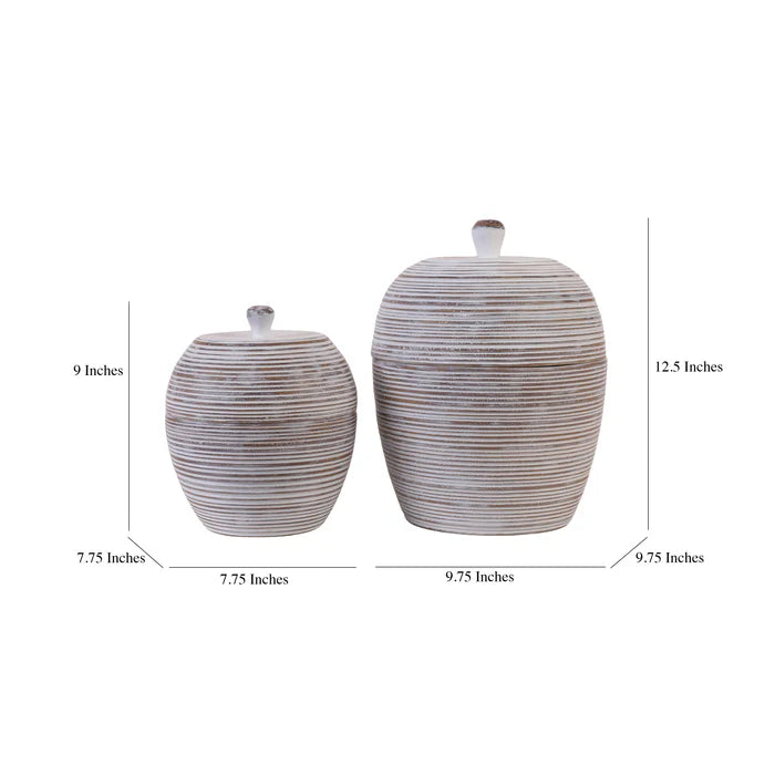 Dualora Sculpted Table Accent (White)