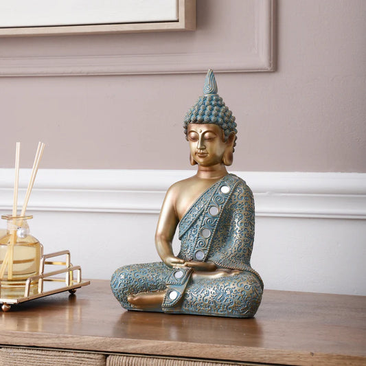 Turquoise Meditating Buddha